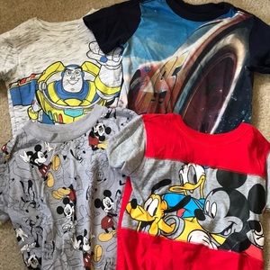 Set of 4 Disney T-shirts